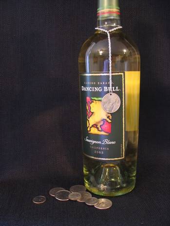 "A Necklace is tied on the Bottle"