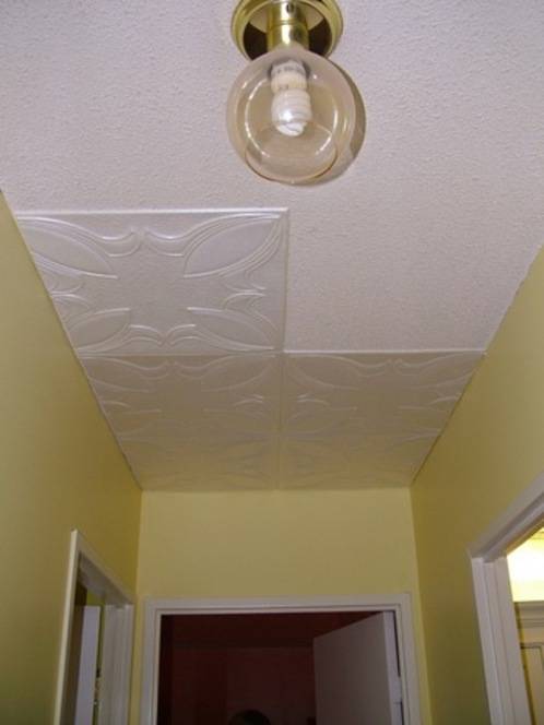 "Using a Kitchen bowls to decorate the ceiling"