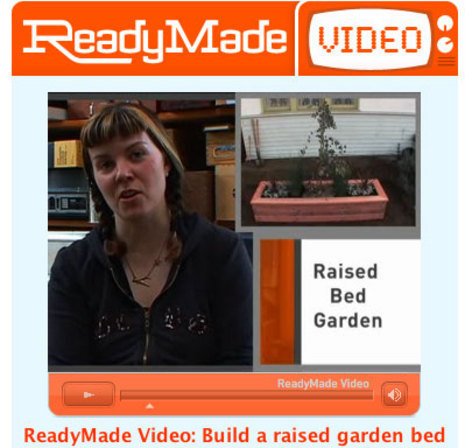 "Video for a Raised Bed Garden"