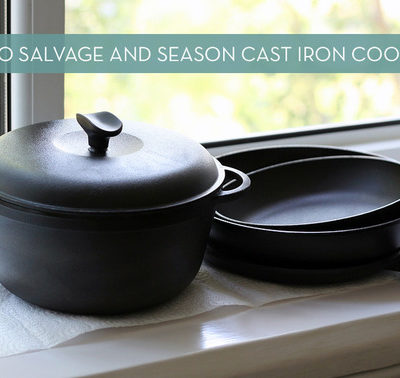 Cleaning cast iron cookware | Clean, restore and season cast iron skillet | How to salvage antique cookware
