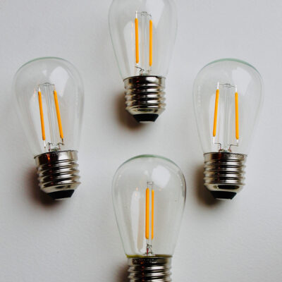 lightbulbs on a light gray background.