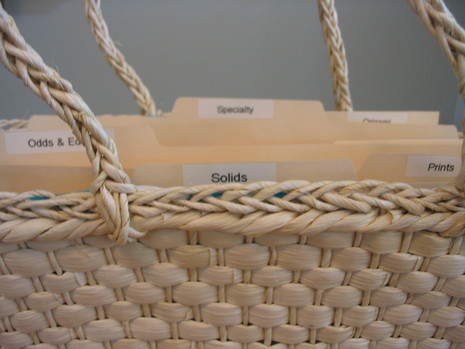 "Using a tote bag as a File holder"