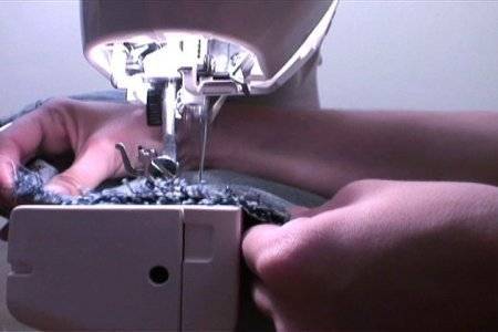 "Sewing a older jeans to Skirt"
