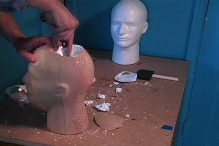 " Preparation of Fake heads "