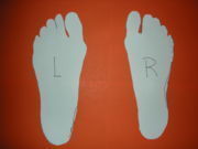 Tracing of a foot