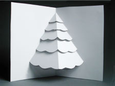 White colour is painting in the wall and designing like a cone.