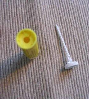 The yellow color carmex tube with a pin to make stash keeper.