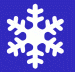 Blue color paper snowflake template.