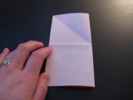 " Making a origami heart envelope"