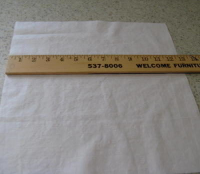 It displays that how to sew a simple napkin.