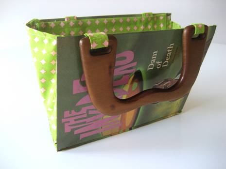 Recycled book handbag