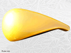 An image of a yellow object that may be a whistle.