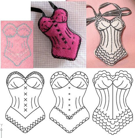 There are red shape wear and drawing shapewear.