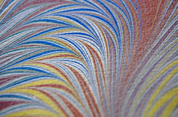 "A beautiful and colorful handmade Marbled paper"
