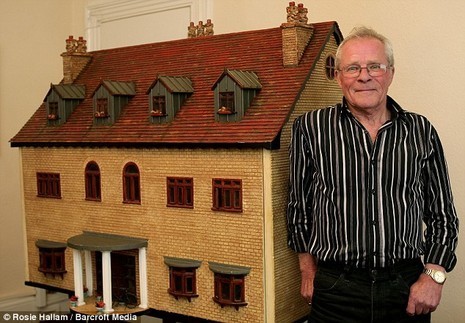 Retired builder Peter Riches has spent 15 years building the dolls house and crafting most of the furniture inside