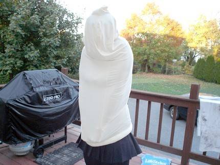 Hand silkscreened giant condom pillow with giant fabric condom