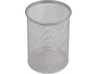 Staples Silver Wire Mesh Jumbo Pencil Cup