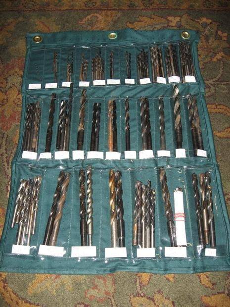 "Organized Drill Bits and Taps"