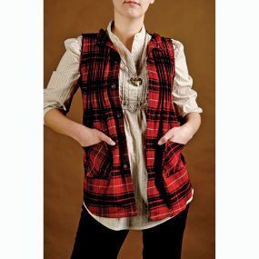Transform an everyday shirt into a chic vest.