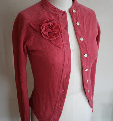 sweater with rose
