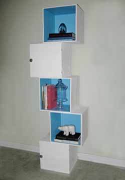 DIY modern cube shelf
