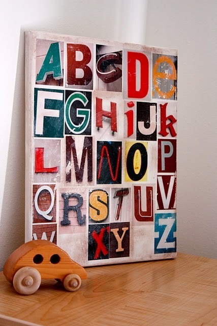 Alphabet art play activities for kids.