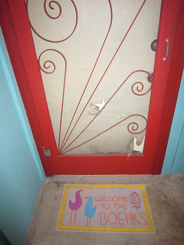 "A Hand Painted, Delightful Doormat to Welcome"