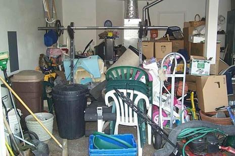cluttered messy garage San Diego