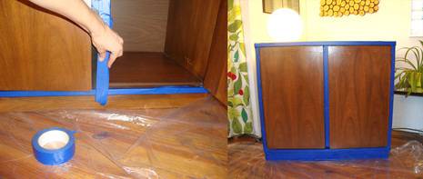 Tape the edges of your painting surface