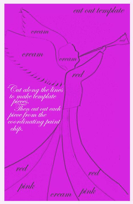 Printable template for holiday greeting card