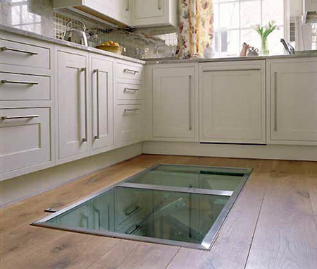 Multipurpose trap door wine Cellar in your kitchen will be totally a good idea.