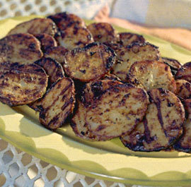 Rosemary mustard grilled potatoes. Must try this one.