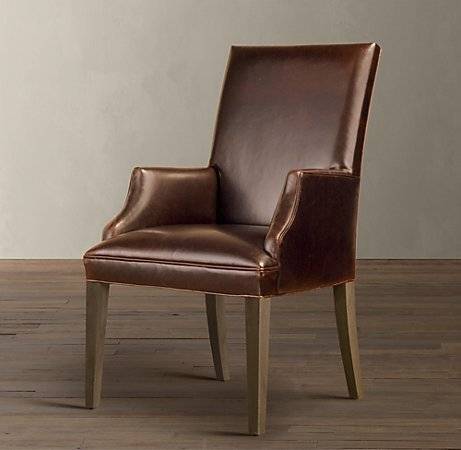 Hudson Parsons Leather Armchair Weathered Oak