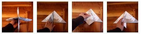 DIY ideas to make paper kirigami Christmas tree.