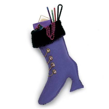 A purple boot.