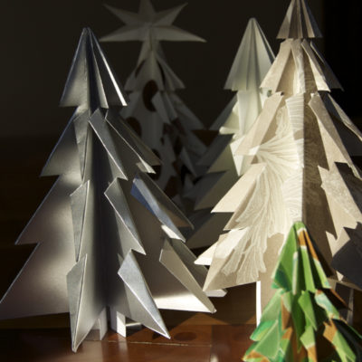 Kirigami paper Christmas trees are a quick and easy way to add a festive decor to your home.