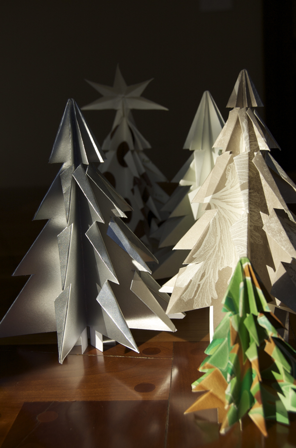 Kirigami paper Christmas trees are a quick and easy way to add a festive decor to your home.