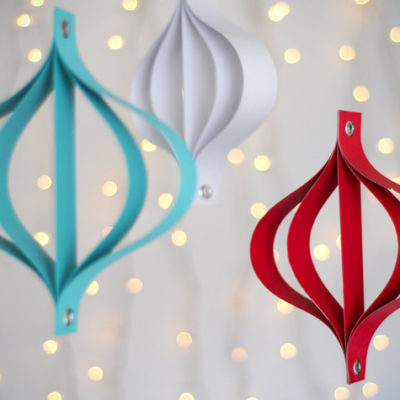 DIY modern paper ornaments for Christmas