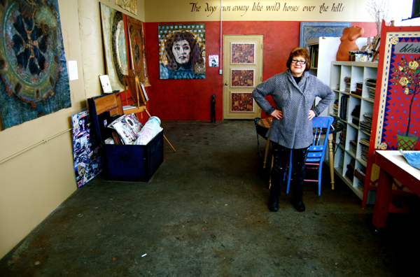 Gwen Hauser in her St. Paul studio