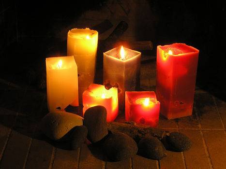 Completed Project: Ice Cube Candles Picture #1