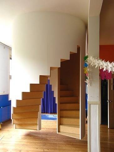Innovative architectural type of staircases.