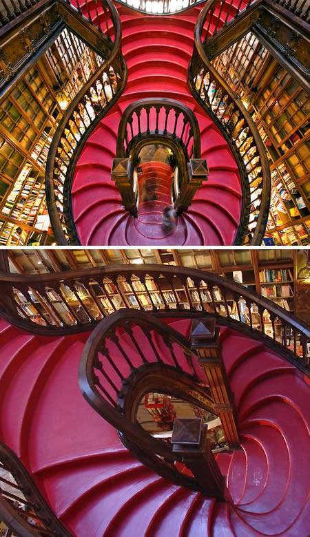 "An Artwork on the Swirling Staircase"