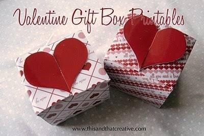 Valentine's day gift box with heart shape on the top of the box.