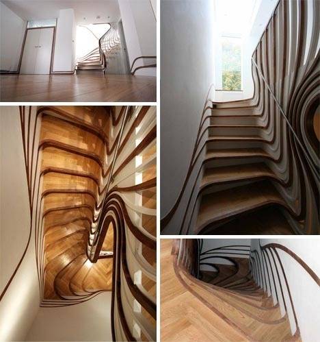 Clever and mind blowing architectural design staircase.