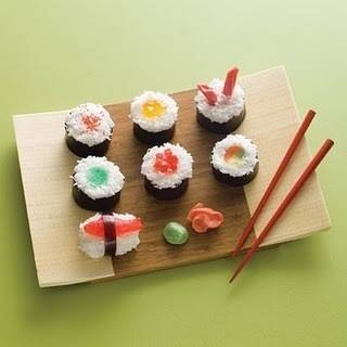 Cupcakes on serving plate with sticks craft.