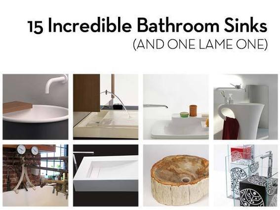 15 Incredible Bathroom Sinks (and one lame one)