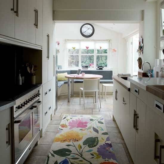 Narrow modern kitchen | Kitchen decorating ideas | Small kitchens | Image | Housetohome.co.uk