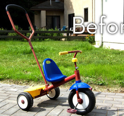 "A Radio Flyer tricycle makeover"