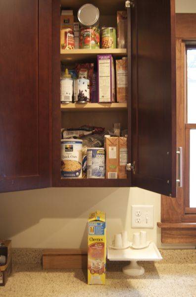 A dangerously disorganized cupboard