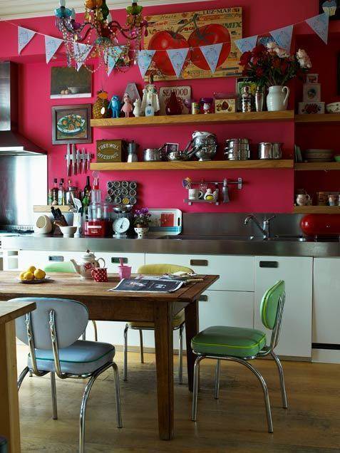 Eye-catching playful colors for your kitchen.